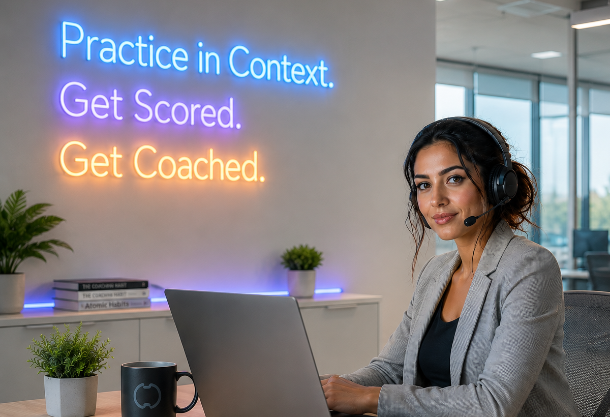 AI Sales Coach — Practice in Context, Get Scored, Get Coached